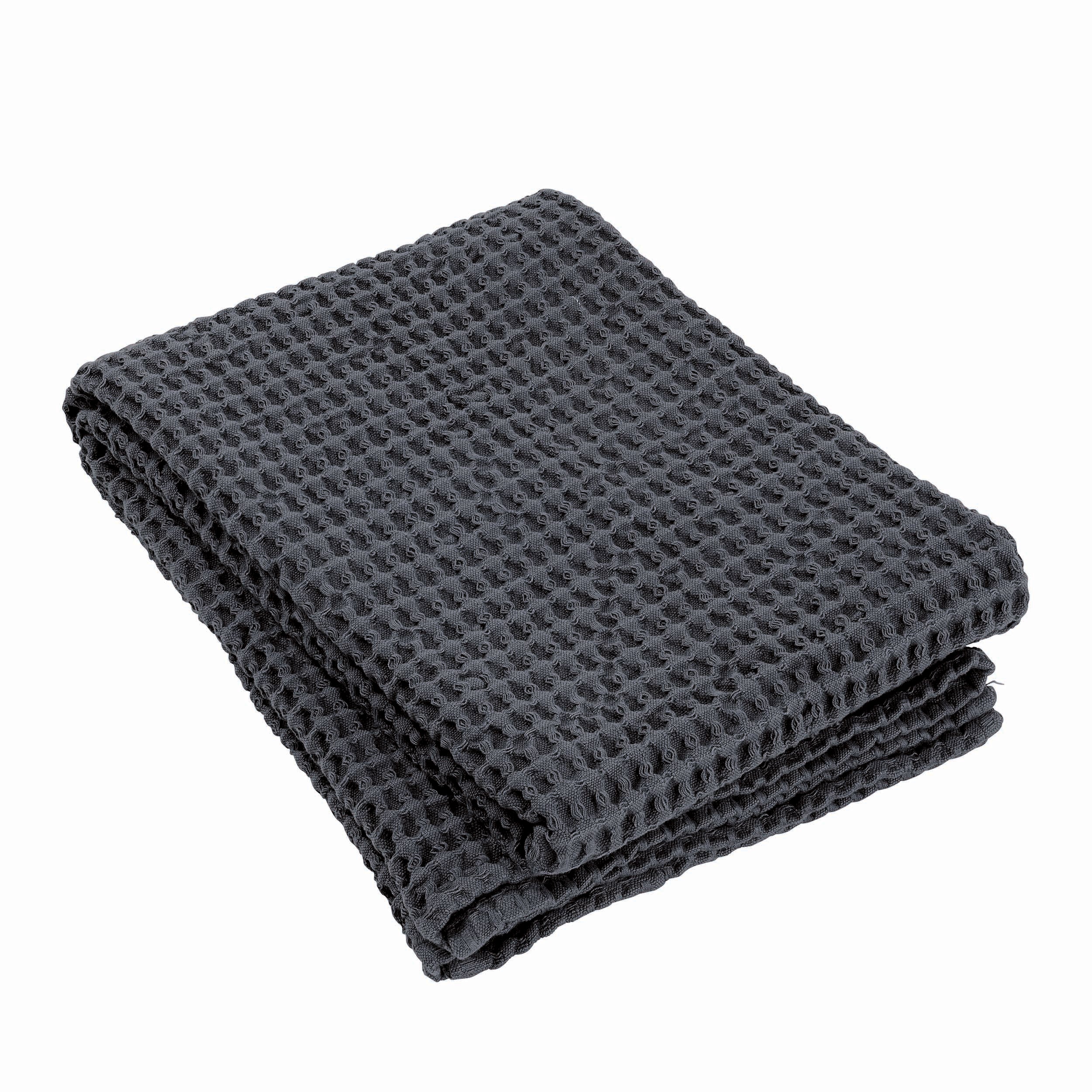 blomus CARO Waffle Weave Cotton Large Bath Towel 28 x 55 - OEKO-TEX Standard 100 Certified
