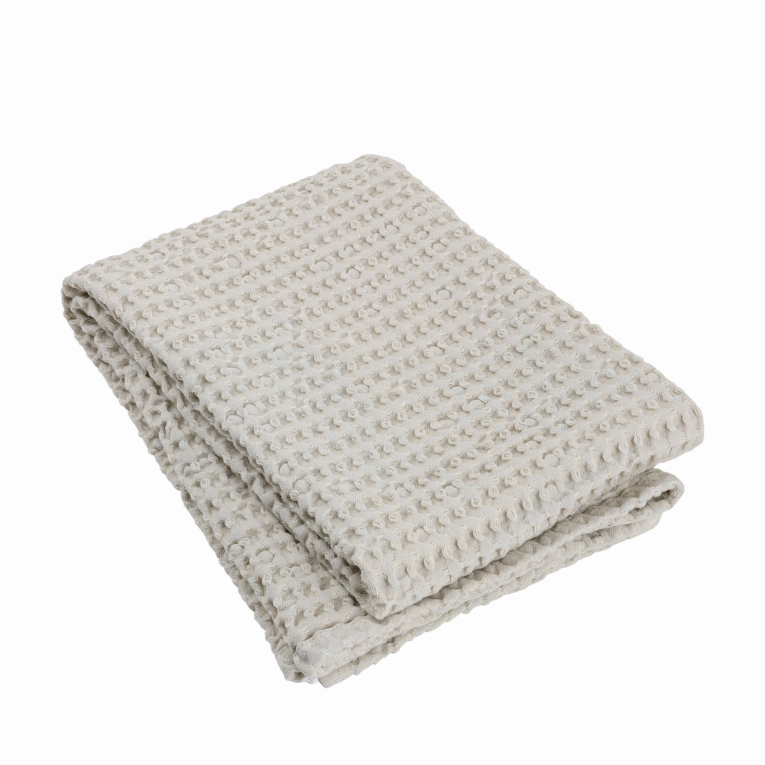 blomus CARO Waffle Weave Cotton Large Bath Towel 28 x 55 - OEKO-TEX Standard 100 Certified