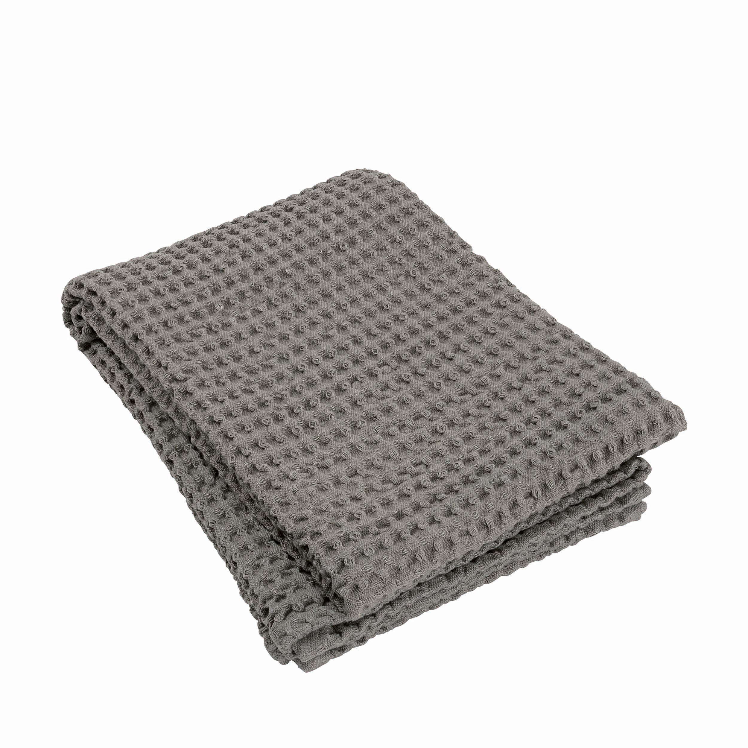 blomus CARO Waffle Weave Cotton Large Bath Towel 28 x 55 - OEKO-TEX Standard 100 Certified