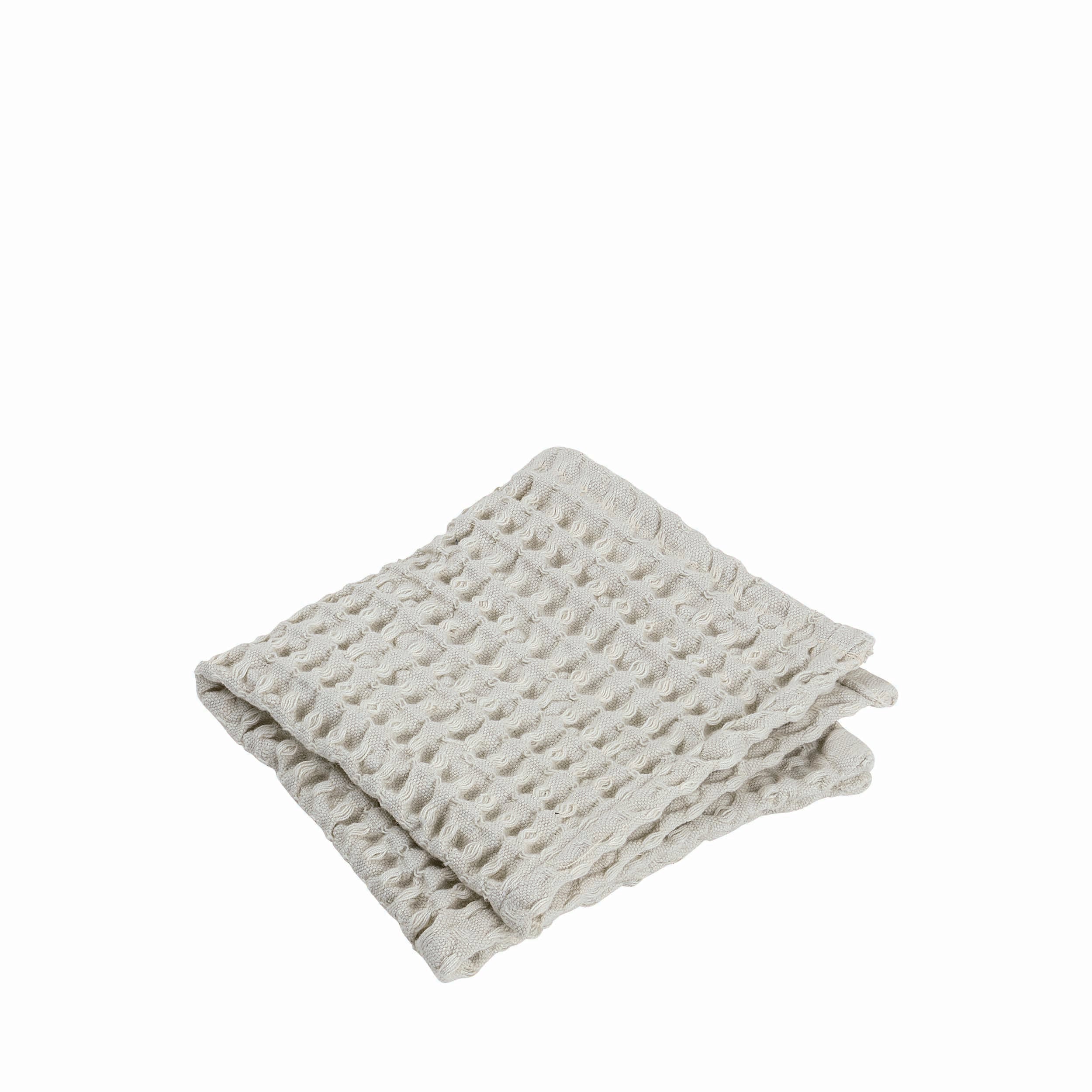 blomus CARO Waffle Weave Cotton Bathroom Washcloth 12 x 12 Set of 2 - OEKO-TEX Standard 100 Certified