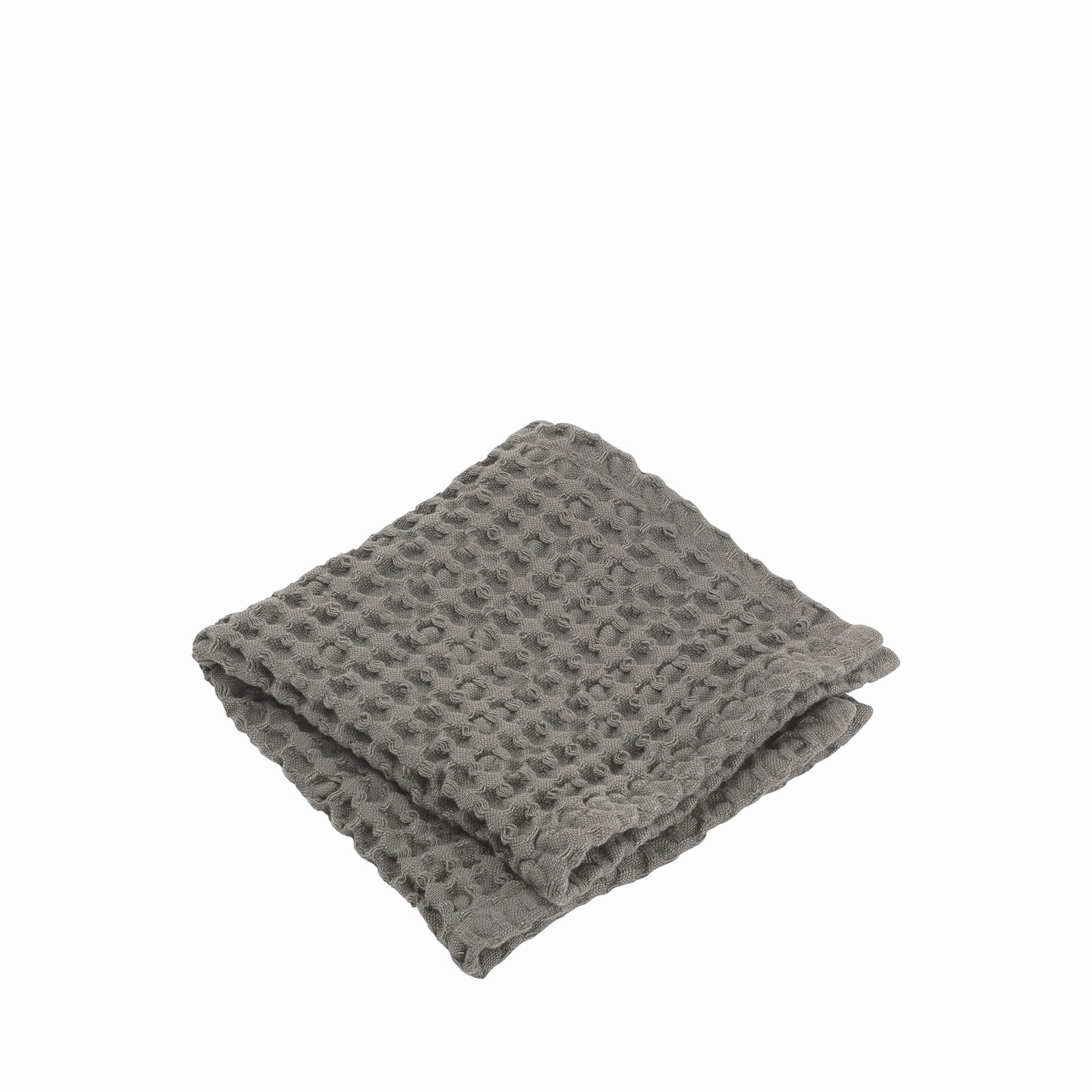 blomus CARO Waffle Weave Cotton Bathroom Washcloth 12 x 12 Set of 2 - OEKO-TEX Standard 100 Certified
