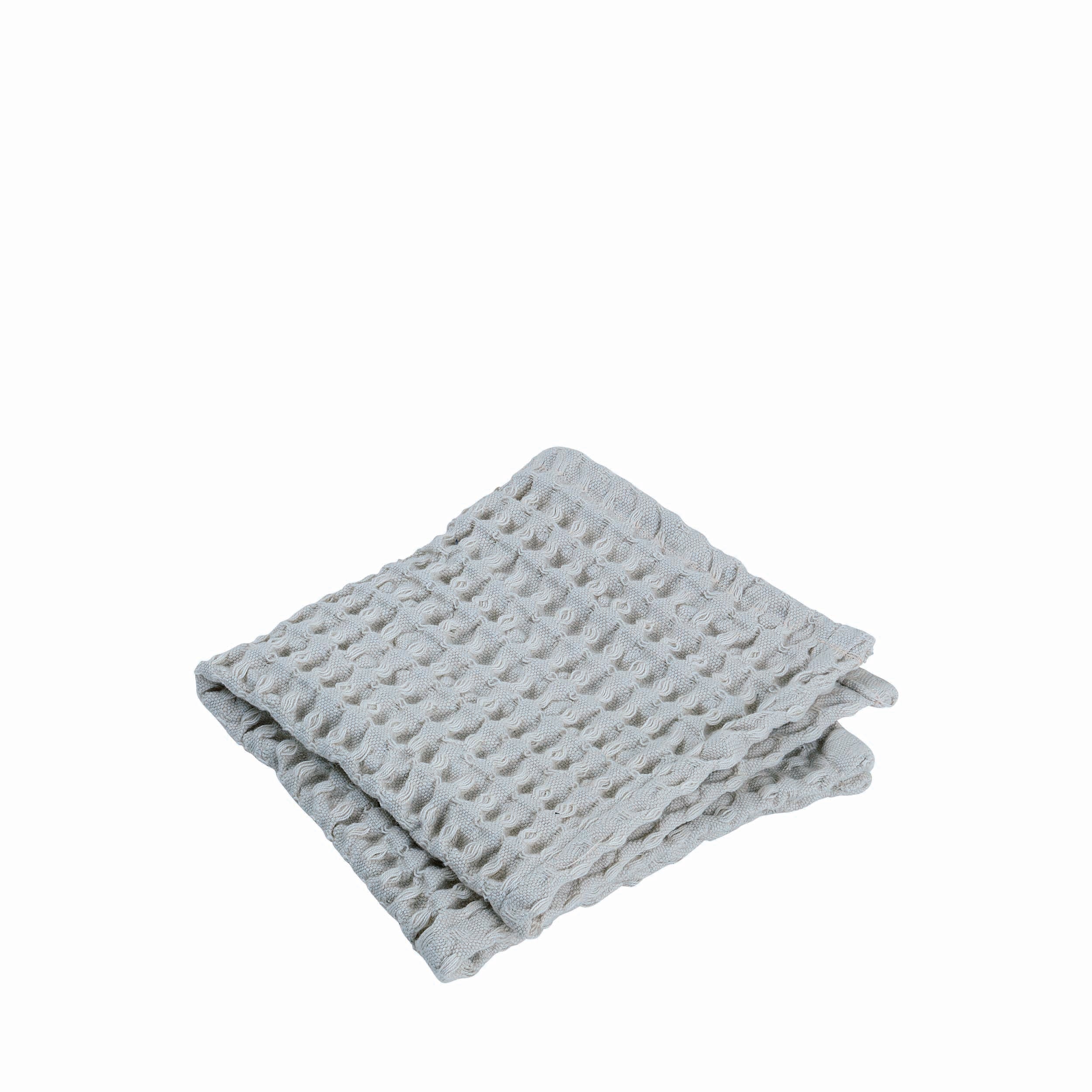 blomus CARO Waffle Weave Cotton Bathroom Washcloth 12 x 12 Set of 2 - OEKO-TEX Standard 100 Certified