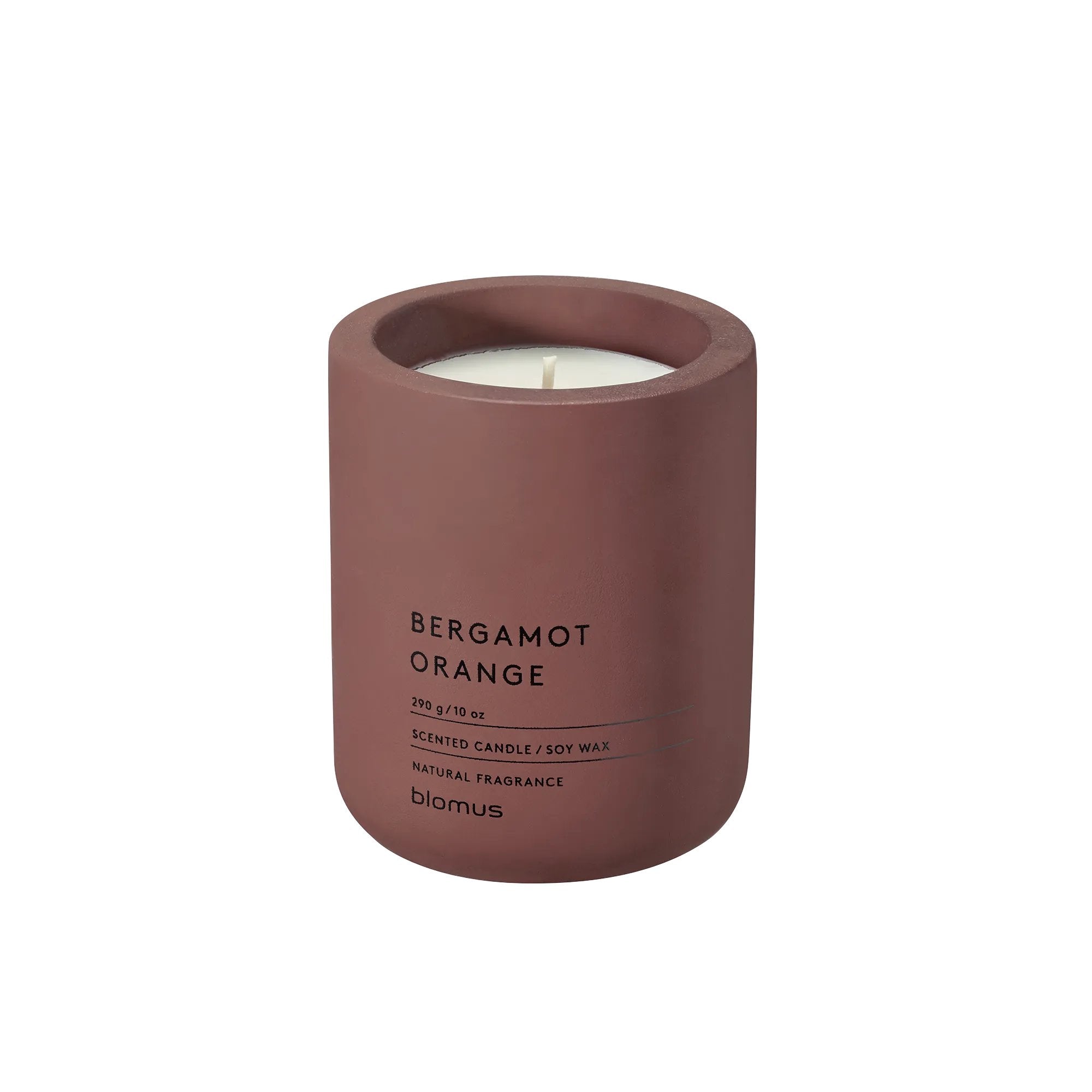 FRAGA Large Scented Jar Candle with Colored Concrete Container - Soy W