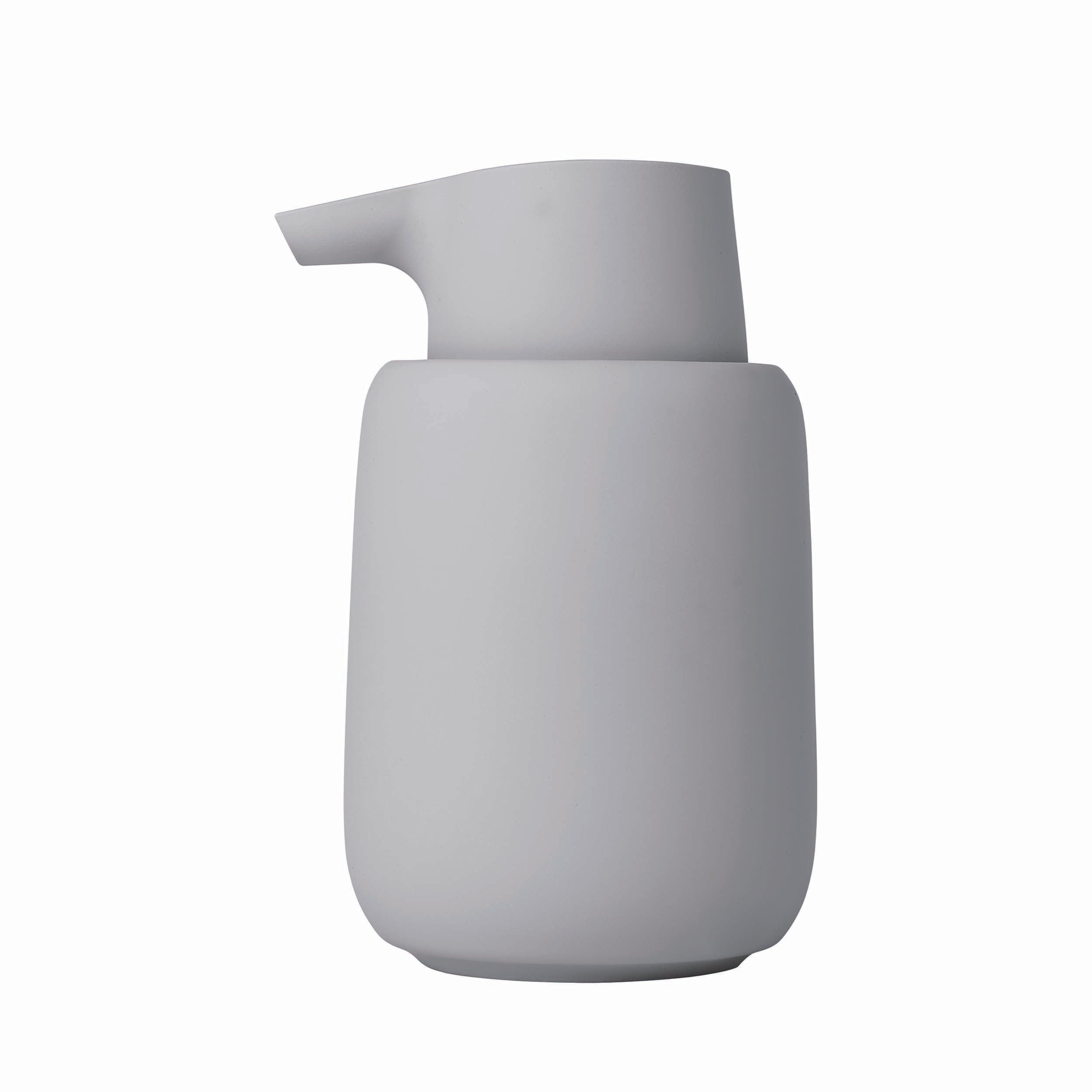 バス・洗面所用品 blomus soap dispenser SONO Bathroom Soap Dispenser - Ceramic Soft Touch Manual Soap Pump - M
