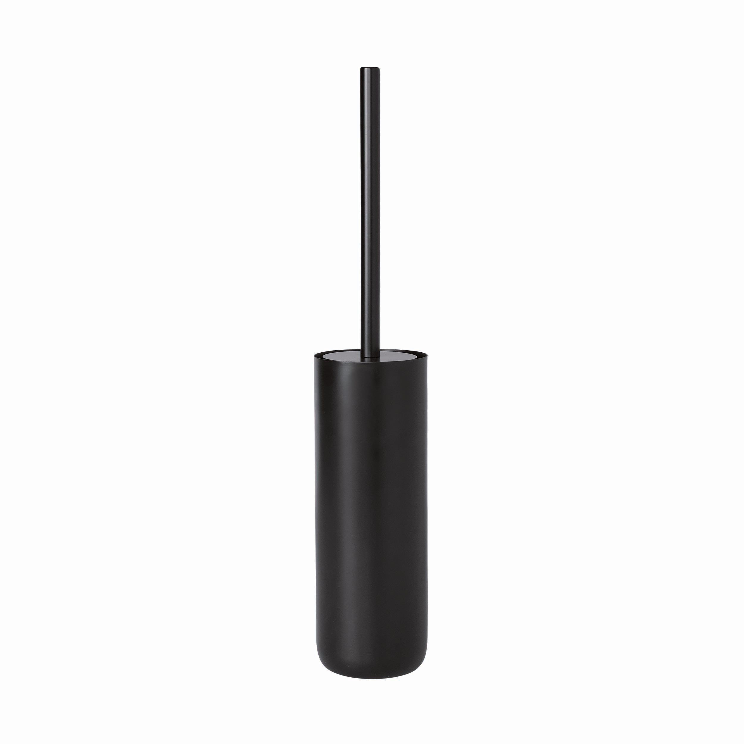 blomus MODO Black Toilet Brush with Ti-Coated Stainless Steel Decorative Holder - Industrial Modern Décor