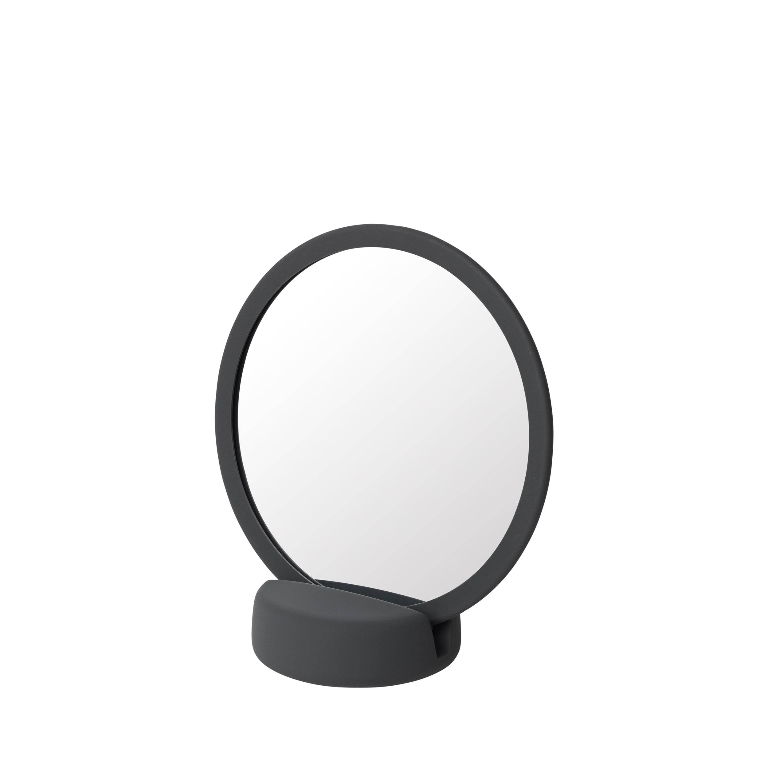 blomus SONO Vanity Countertop Magnification Mirror - Ceramic Soft Touch Magnet