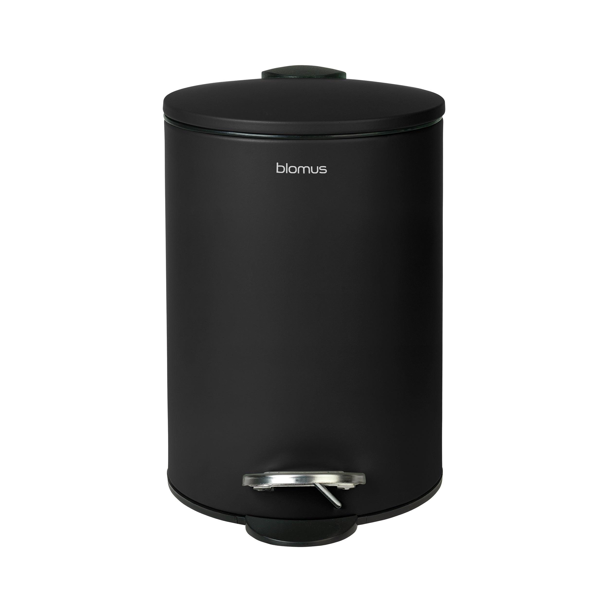 blomus TUBO Wastepaper Basket for Bathroom with Soft Close Lid