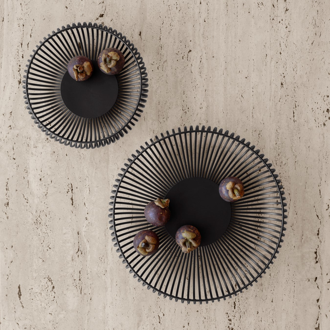 Decorative LITO bowls by blomus on a natural stone surface