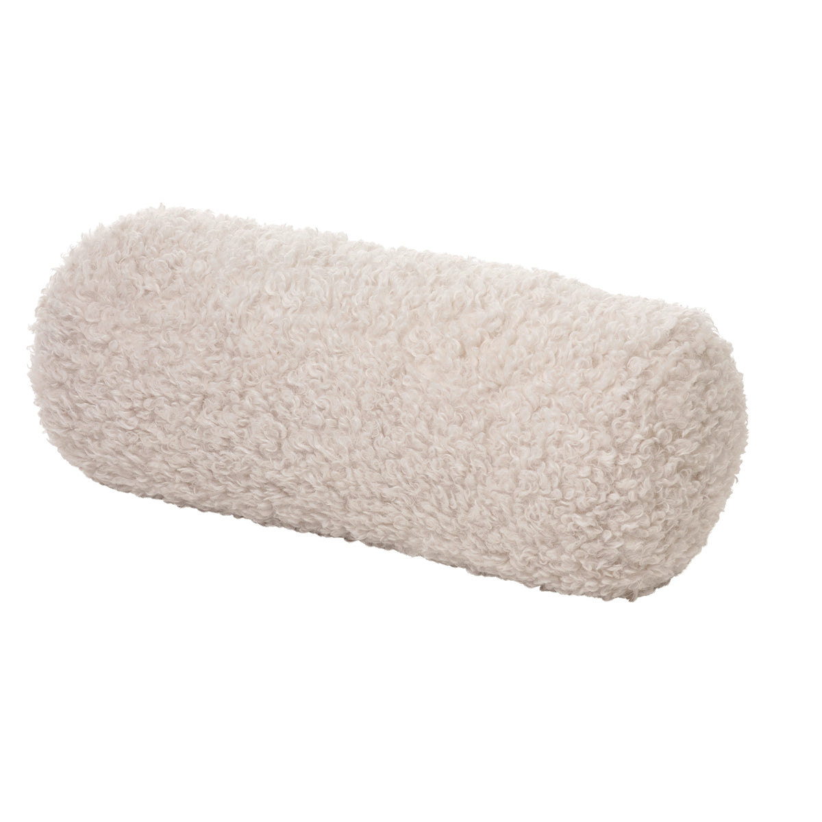 TEDDY Round Bolster Accent Pillow - Soft Throw Pillow for Sofa, Bed & Reading Nook