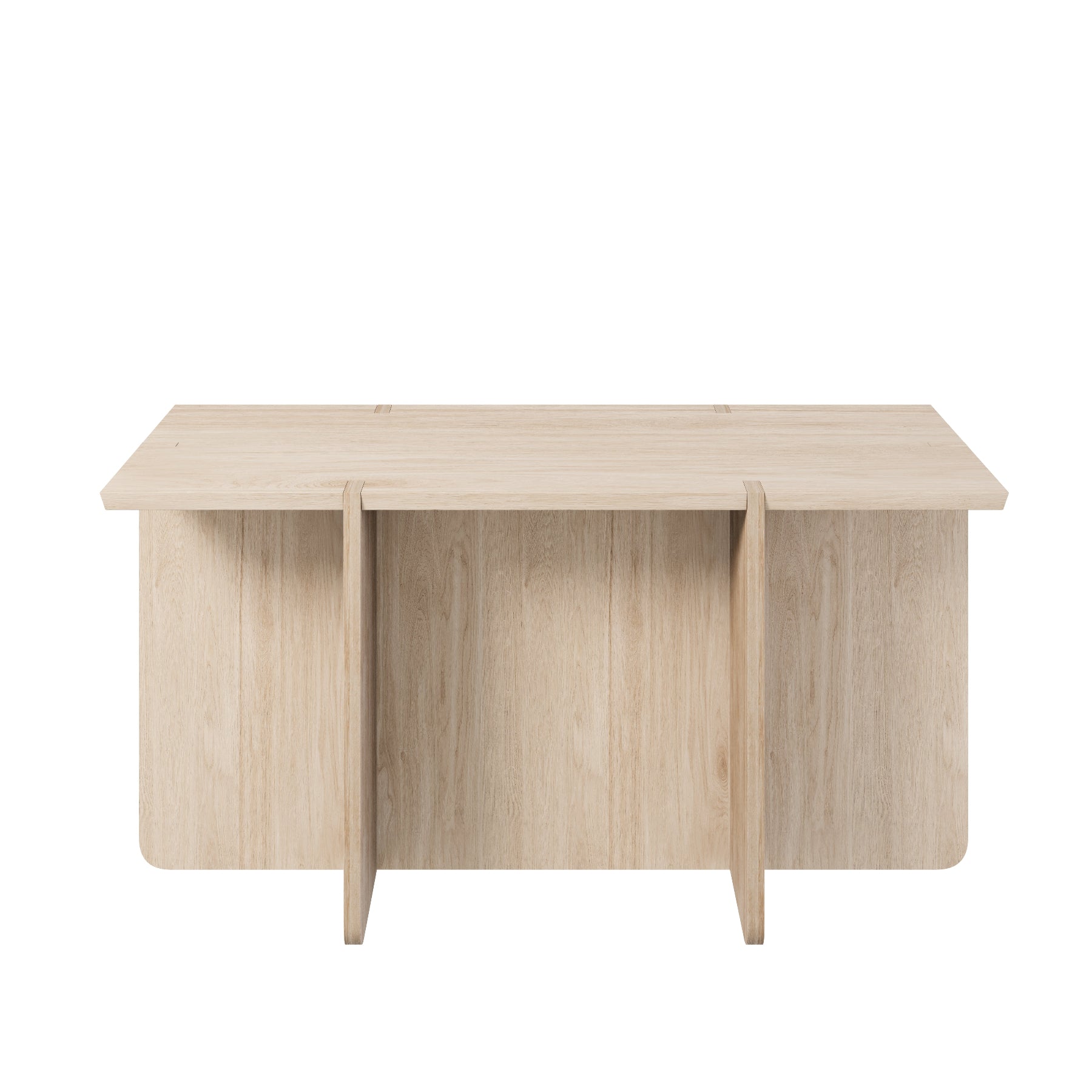 blomus ENGAWA Minimalist Oak Bench or Table Featuring Japanese Inspired Interlocking Base Panel