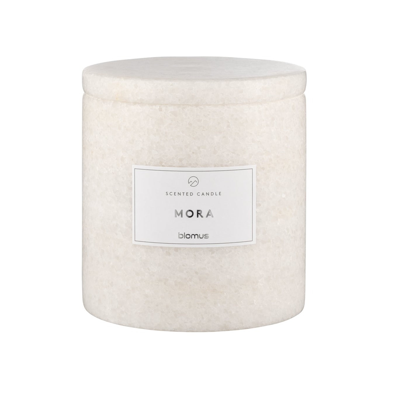 blomus FRABLI Scented Jar Candle with Luxurious Marble Container - Soy Wax and Natural Oil Fragrance