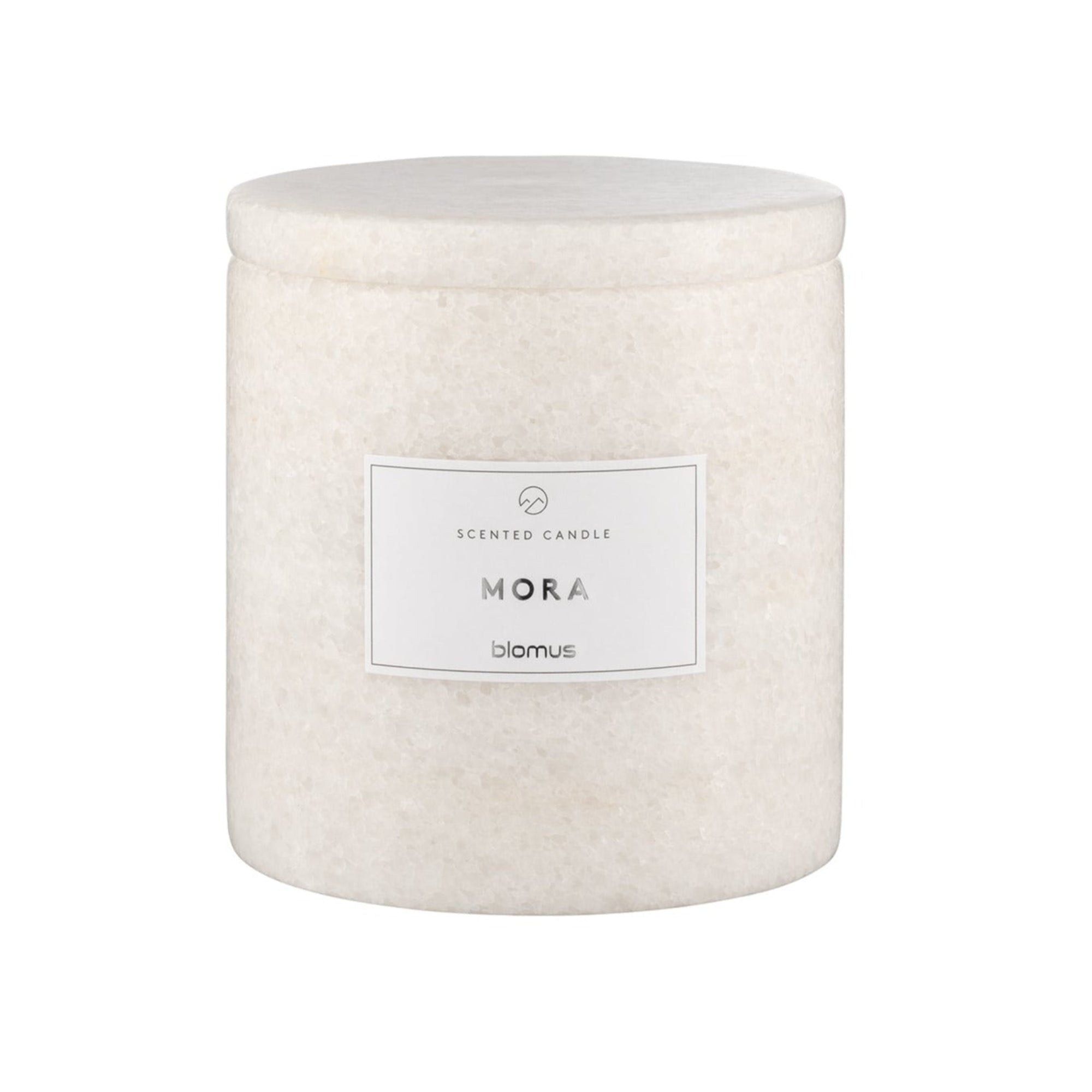 blomus FRABLI Scented Jar Candle with Luxurious Marble Container - Soy Wax and Natural Oil Fragrance