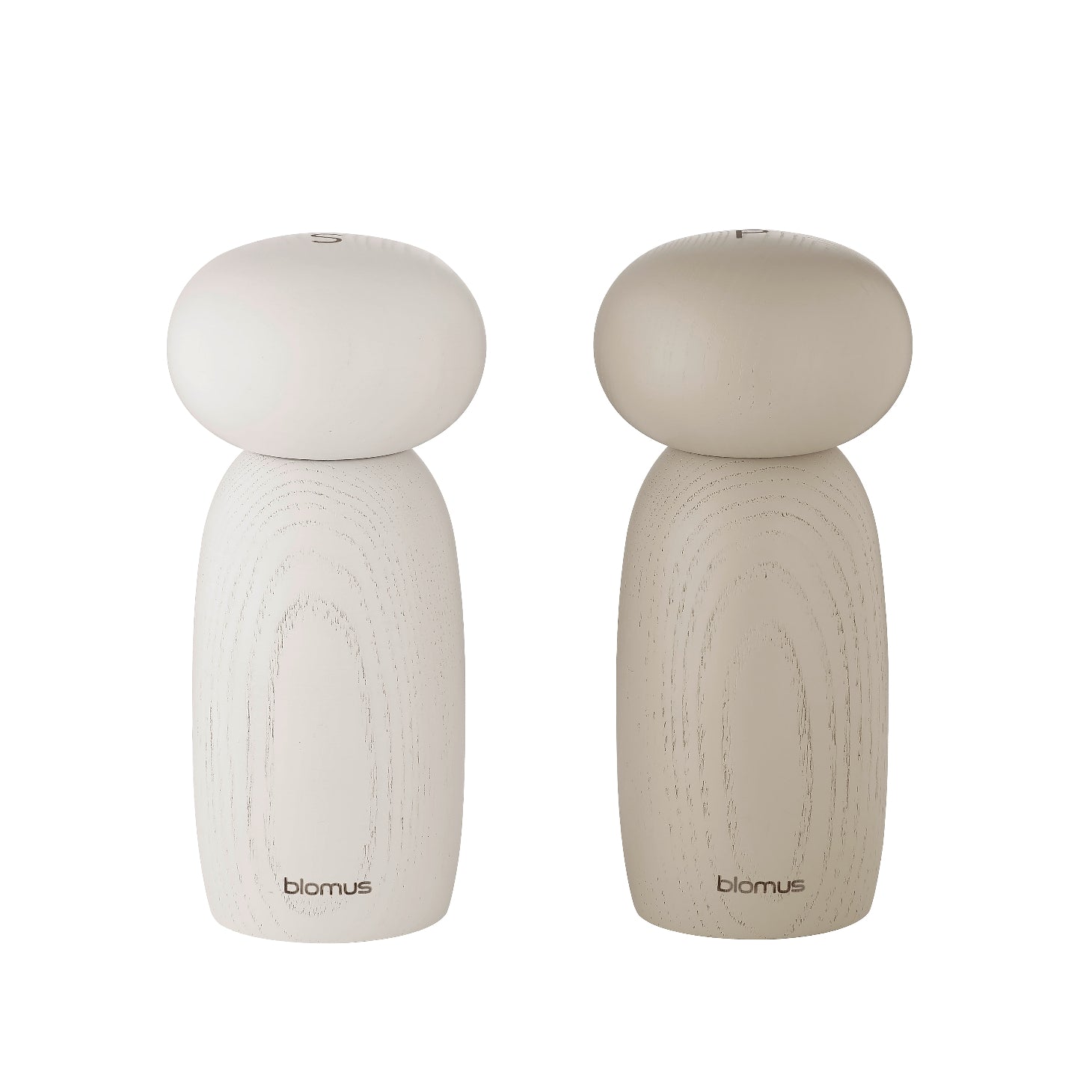 blomus MOLI Salt & Pepper Mill Set – Ash Wood Grinders with Adjustable Ceramic Mechanism - Scandinavian Kitchen Accessory