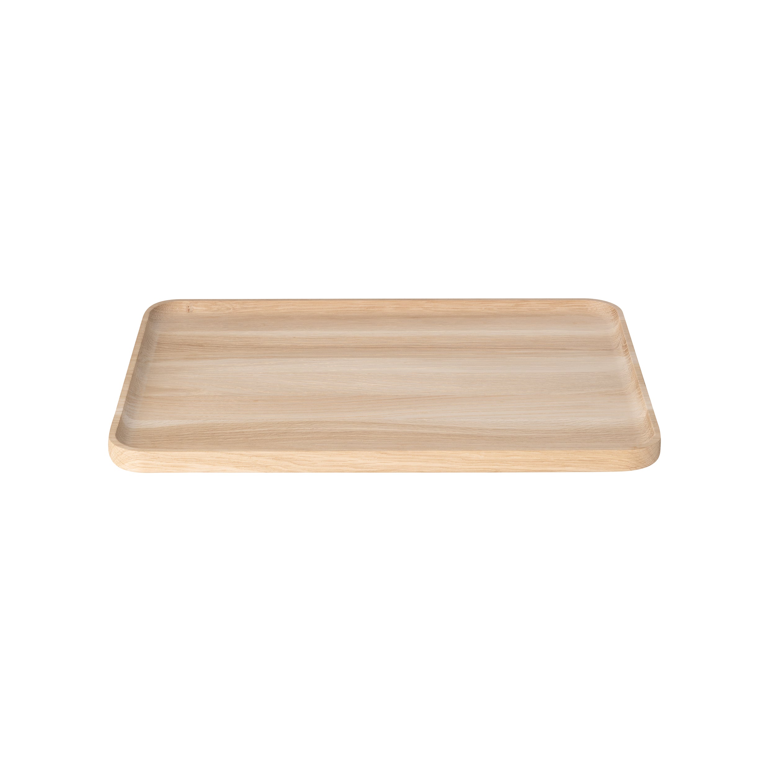 blomus OKU Decorative and Functional Solid Oak Natural Wood Grain Rectangular Tray