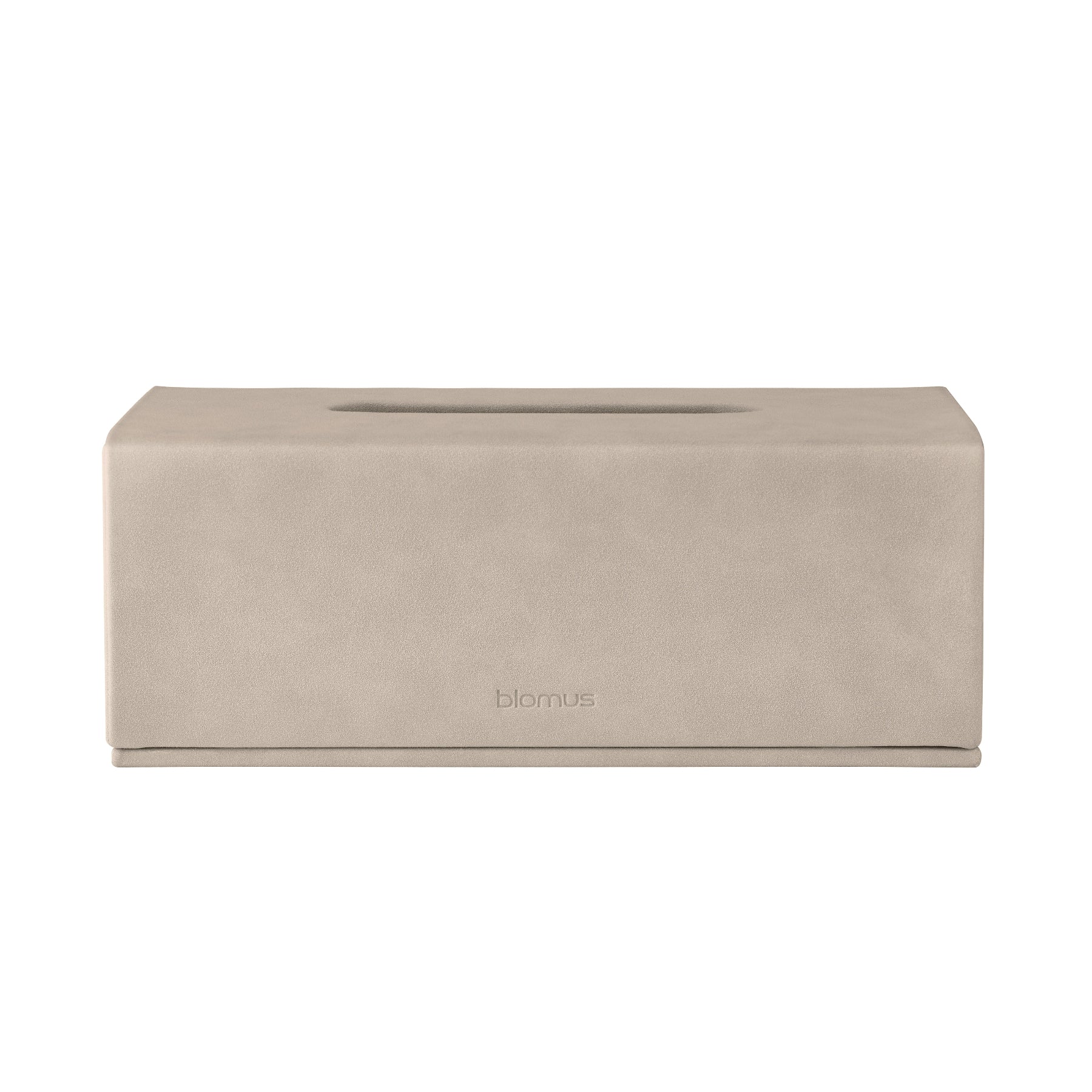 blomus SAHLA Faux Suede Luxury Decorative Facial Tissue Cover for Bathroom, Dressing Room or Office