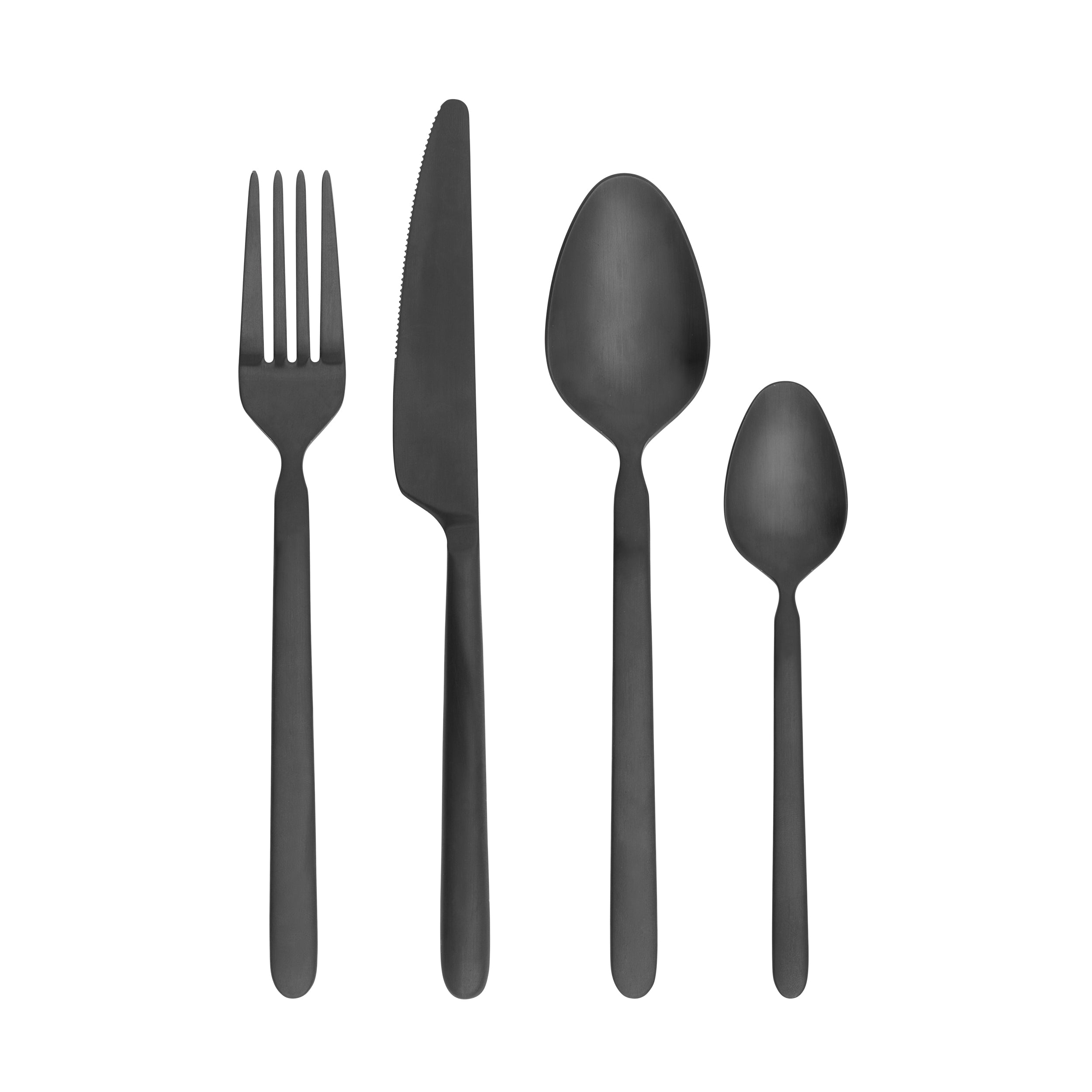 blomus STELLA 16-Piece PVD Coated Stainless Steel Flatware Set – Modern Minimalist Cutlery Service for 4
