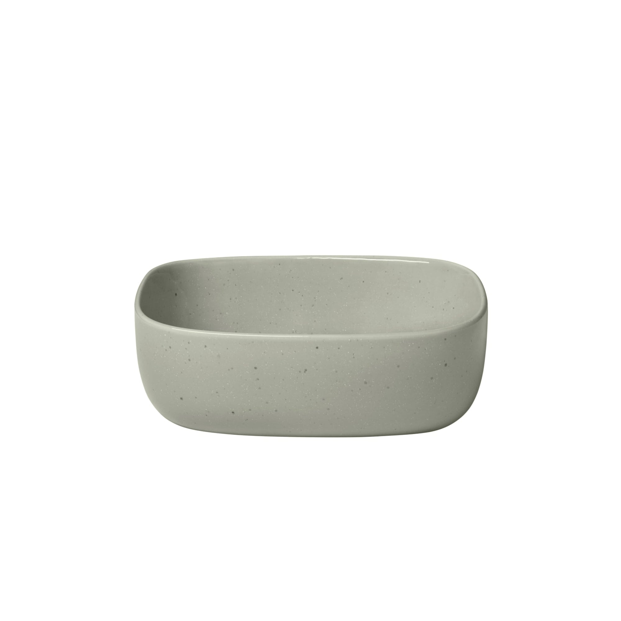 blomus VAHLO Stoneware Squared Shallow Serving Bowl - Minimalist Modern Rounded Edge Serving Bowl
