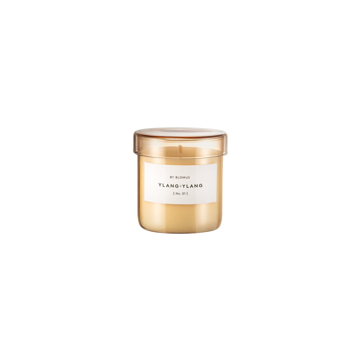 blomus VALOA Small Scented Jar Candle with Glass Container and Wood Lid - Soy Wax and Natural Oil Fragrance