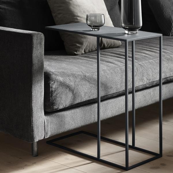 Frabo's Shop様向け【美品】　ALVESTA SIDE TABLE FERA Modern Steel C-Table Slide-Under Sofa Geometric Industrial Style