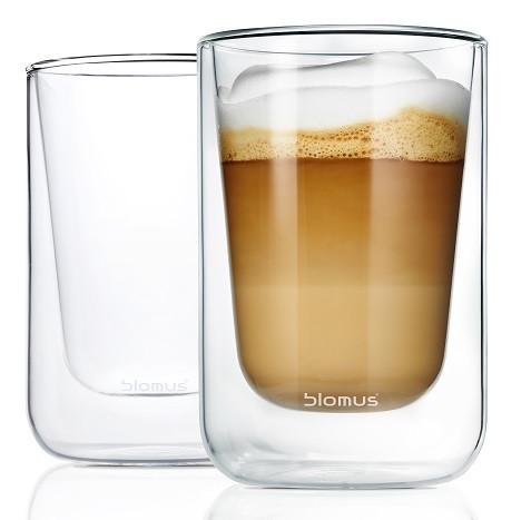 Blomus Flow Drinking Glasses Set of 2 Coffee 7oz