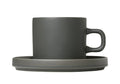 Coffee Cups With Saucers - Agave Green