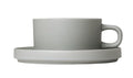 Tea Cups With Saucers - Mirage Grey