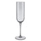 FUUM Champagne Flute Glasses - 7 Ounce - Set of 4 - Smoke