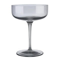 FUUM Champagne Saucer Glasses - 10 Ounce - Set of 4 - Smoke