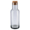 FUUM Water Carafe - 34 Ounce - With Cork Lid - Smoke