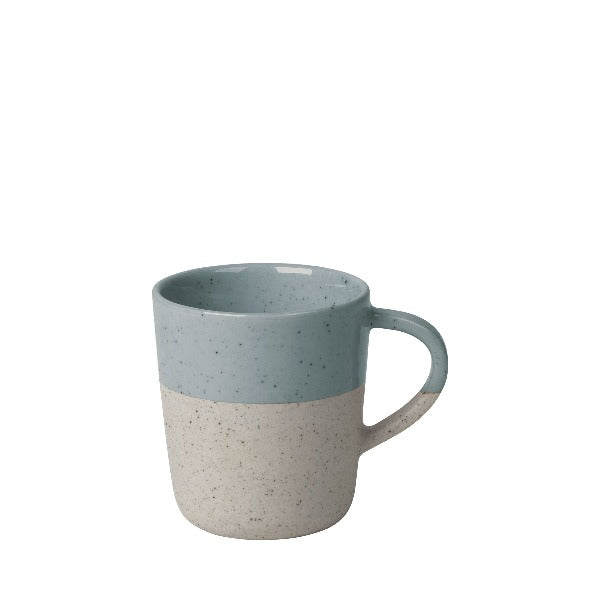 Ceramic Stoneware Espresso Mug Set of 4 - SABLO - Outlet - Stone-Blue