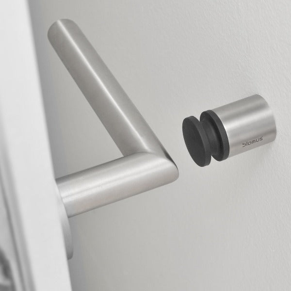 door handle and opposing doorstop from ENTRA collection by blomus