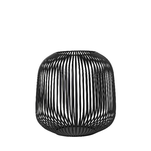 LITO Steel Indoor Lantern Candleholder with Shadowed Lighting Effect -