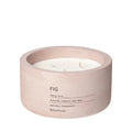Scented Candle in Concrete Container - 3 Wick - Rose Dust