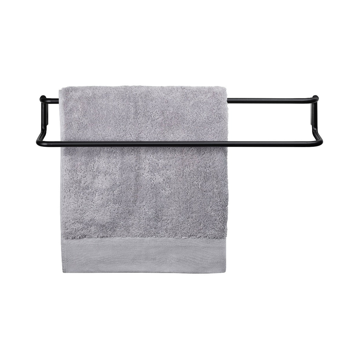 Riva Organic Terry Cloth Hand Towel - Black - Blomus