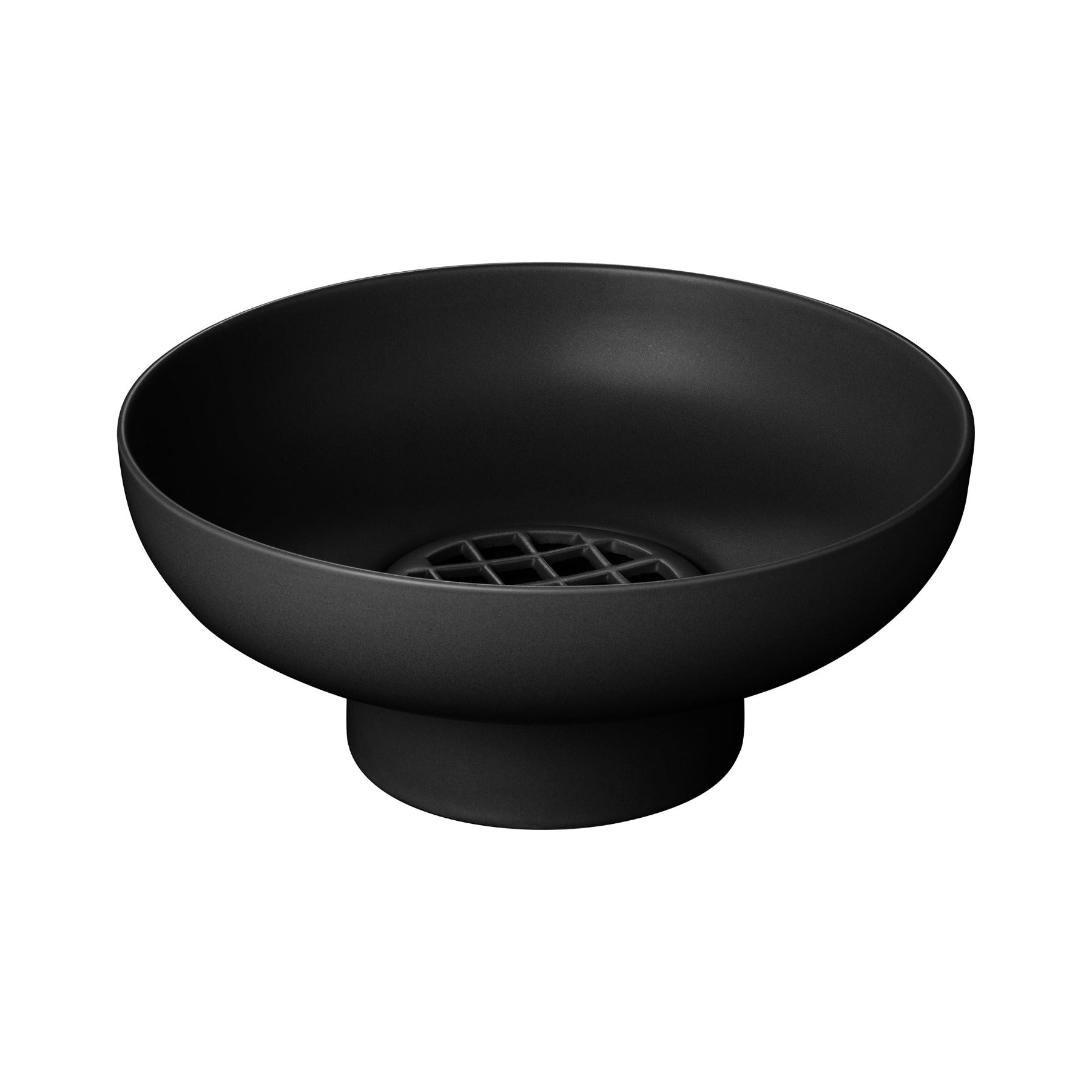 MIYABI Ceramic Vase Low Black