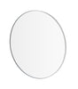 RIM Accent Mirror Clear Glass 31 Inch White
