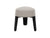 KUON Upholstered Stool Black Oak