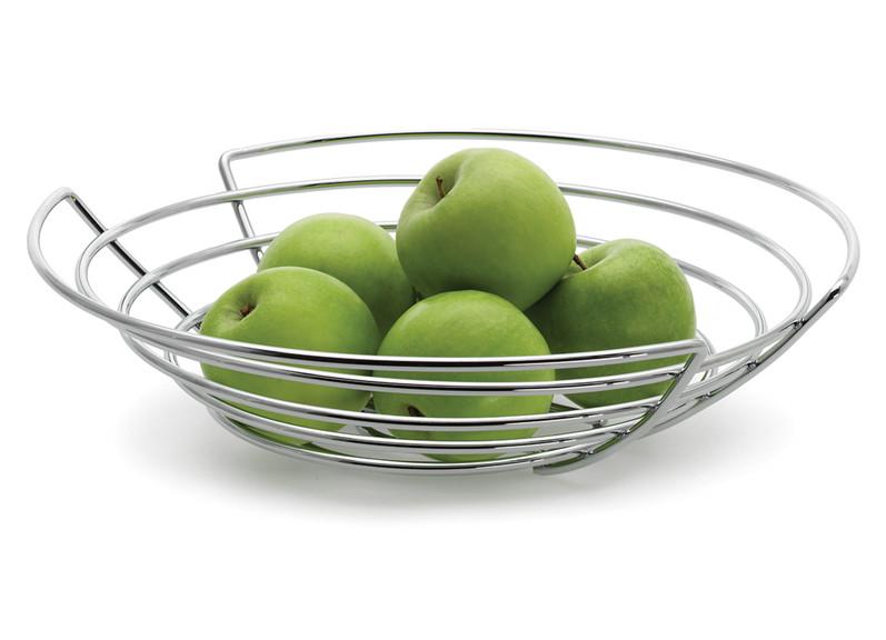 Stainless steel blomus WIRES fruit basket with green apples