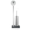 Toilet Butler With Tall Brush Holder - 1 Roll Polished