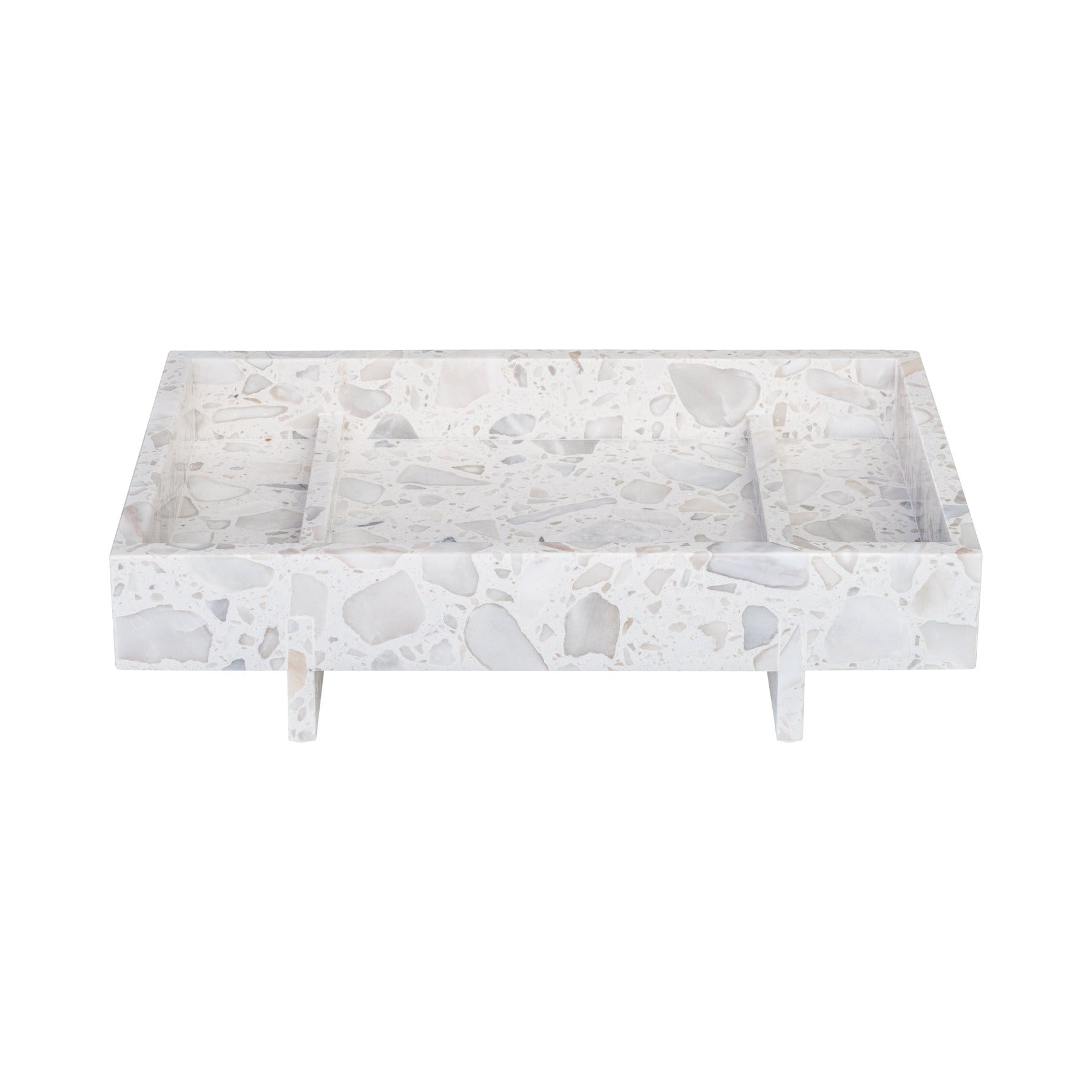 blomus ABENTO Japanese Inspired Marble Tray for Organization or Decoration 