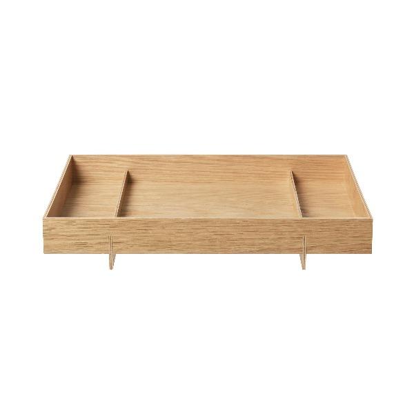 blomus ABENTO Japanese Inspired Wood Tray for Organization or Decoration 