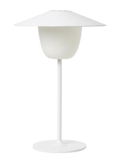 blomus ANI Rechargable LED Portable Indoor or Outdoor Lamp  3-in-1 Works as Tabletop Lamp, Lantern or Hanging Light