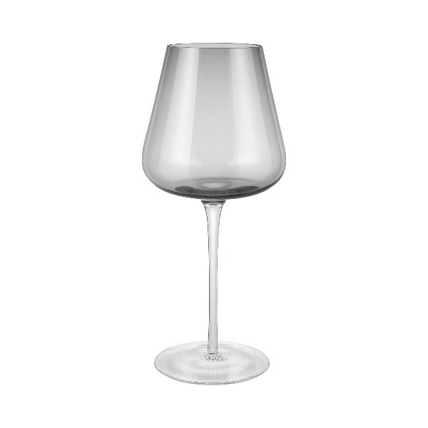 blomus BELO Hand Blown Red Wine Glass - Colored Tapered Tulip Shape Stemware - 2 pieces 
