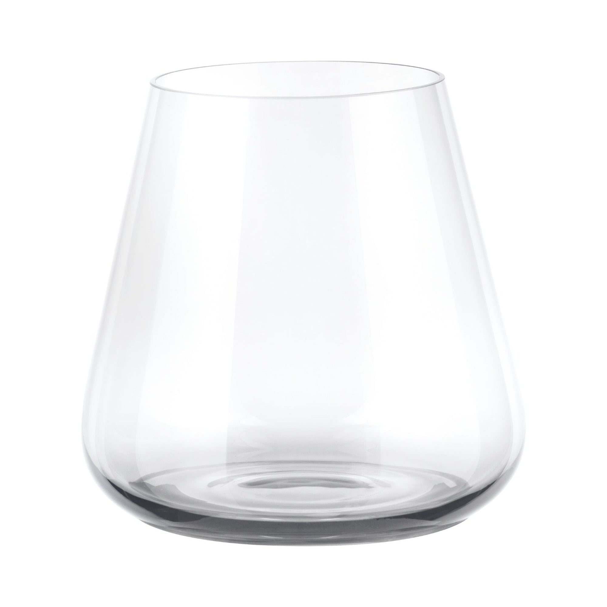 blomus BELO Hand Blown Tumbler or Stemless Wine Glass - Clear Tapered Tulip Shape - 4 pieces