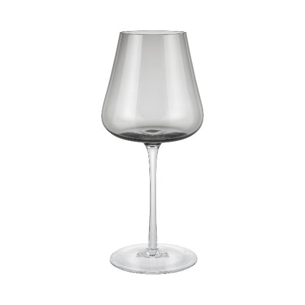 blomus BELO Hand Blown White Wine and Spritz Glass - Colored Tapered Tulip Shape Stemware - 2 pieces 
