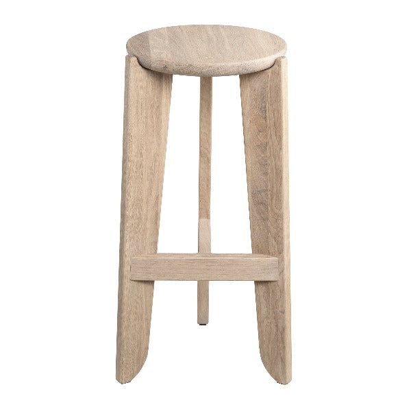 blomus ELI Scandinavian Modern Natural Oak Bar Stool Accent Furnishing - Heirloom Quality 