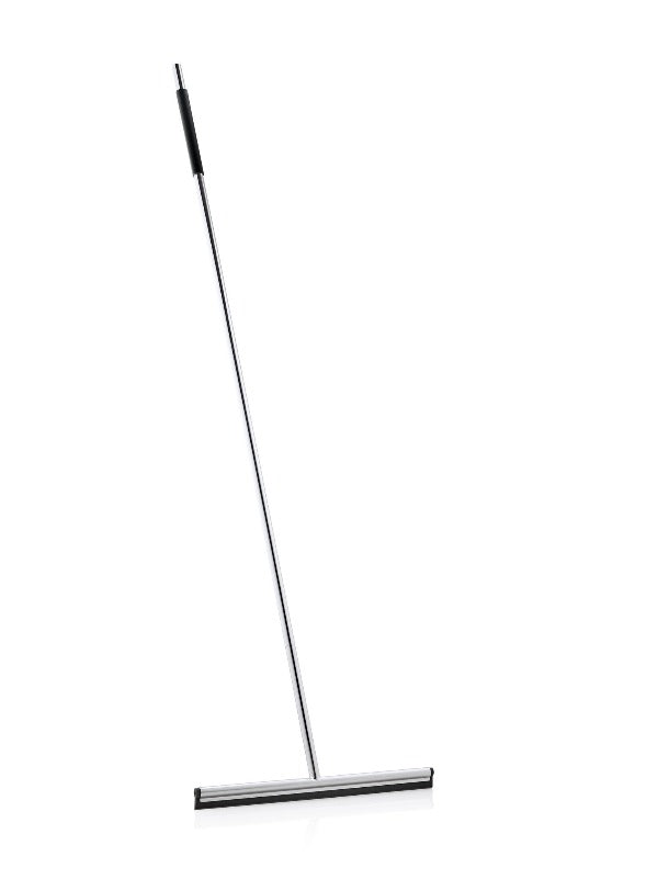 blomus LAVEA Bathroom or Tile Squeegee with Long Handle and Hanger - Stainless Steel and Silicone
