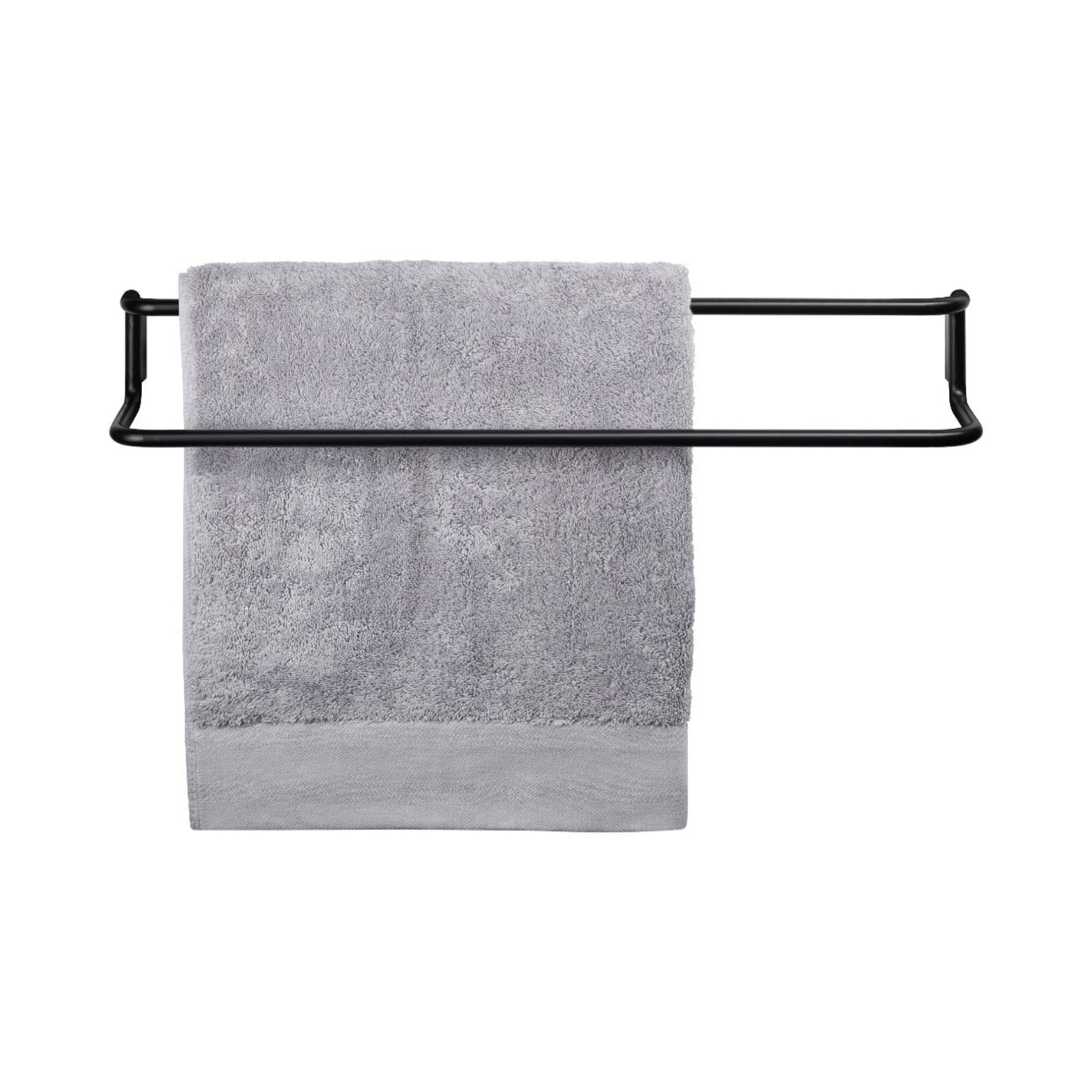 blomus MODO Wall Mounted Towel Rail - Ti-Coated Stainless Steel - Holds 2 Towels - Industrial Modern Décor