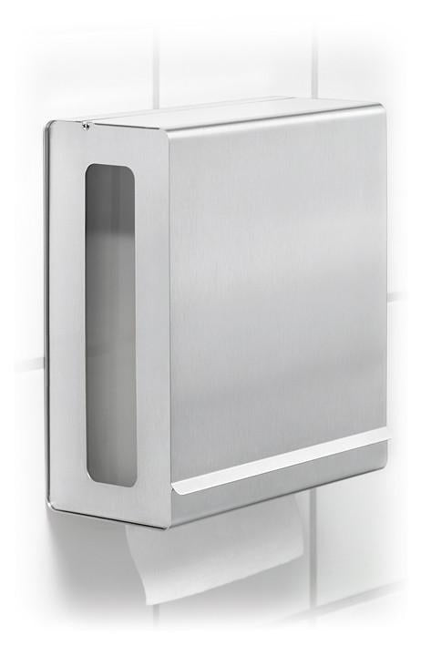 blomus NEXIO Stainless Steel Wall Mounted Commercial Paper Towel Dispenser - Brushed - C-Fold Towels