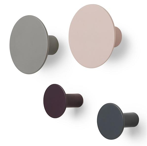 blomus PONTO Decorative Wall Hooks for Bags, Robes and Coats - 4 Piece Set - Matte Soft Touch Finish